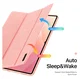 Dux Ducis Domo Samsung Galaxy Tab S11 Ultra Hoes Tri-Fold Book Case Roze afbeelding 3