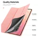 Dux Ducis Domo Samsung Galaxy Tab S11 Ultra Hoes Tri-Fold Book Case Roze afbeelding 7