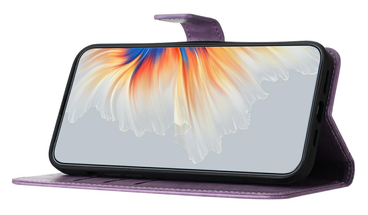 Xiaomi 15T Hoesje Mandala Book Case met Pasjeshouder Paars afbeelding 3