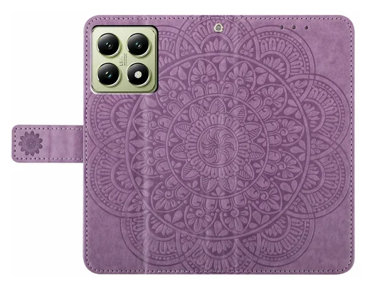 Xiaomi 15T Hoesje Mandala Book Case met Pasjeshouder Paars afbeelding 5
