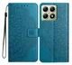 Xiaomi 15T Hoesje Mandala Book Case met Pasjeshouder Blauw afbeelding 1