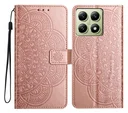 Xiaomi 15T Hoesje Mandala Book Case met Pasjeshouder Roze Goud