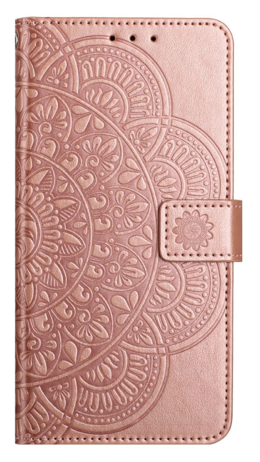 Xiaomi 15T Hoesje Mandala Book Case met Pasjeshouder Roze Goud afbeelding 7