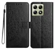 Xiaomi 15T Hoesje Mandala Book Case met Pasjeshouder Zwart