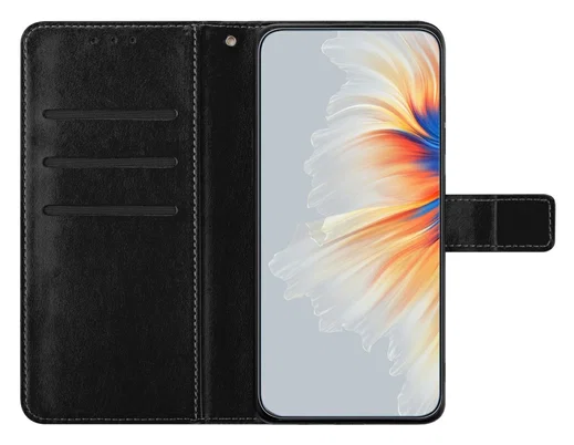 Xiaomi 15T Pro Hoesje Mandala Book Case met Pasjeshouder Zwart afbeelding 2