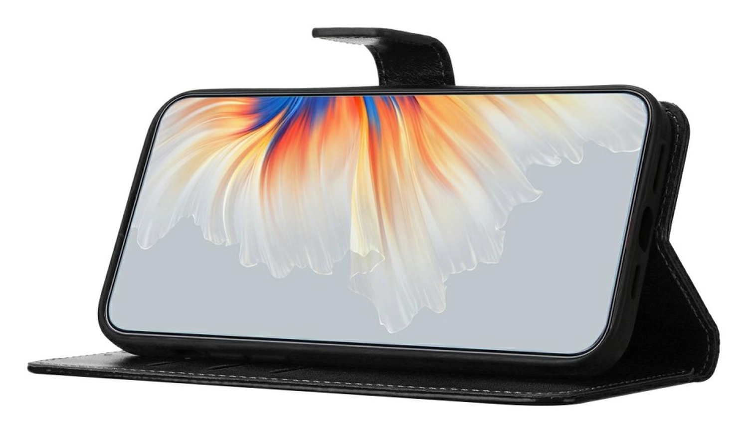 Xiaomi 15T Pro Hoesje Mandala Book Case met Pasjeshouder Zwart afbeelding 3