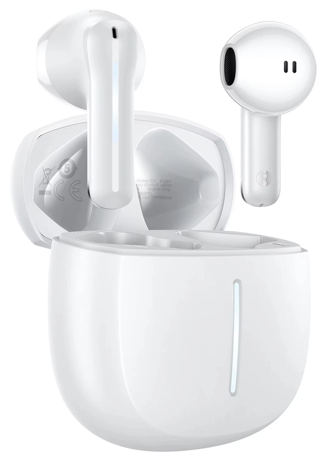 Hoco EQ33 Draadloze Oordopjes Bluetooth Headset Wit afbeelding 1