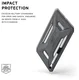 Urban Armor Gear Scout Apple iPad 11 (2025) Hoesje Back Cover Ash afbeelding 3
