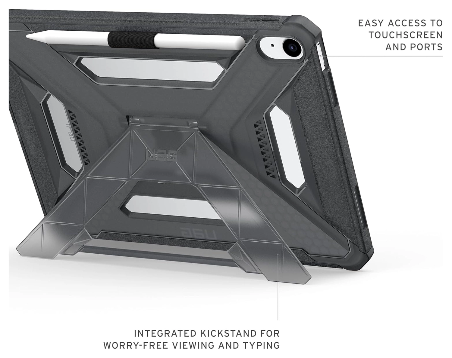 Urban Armor Gear Scout Apple iPad 11 (2025) Hoesje Back Cover Ash afbeelding 6