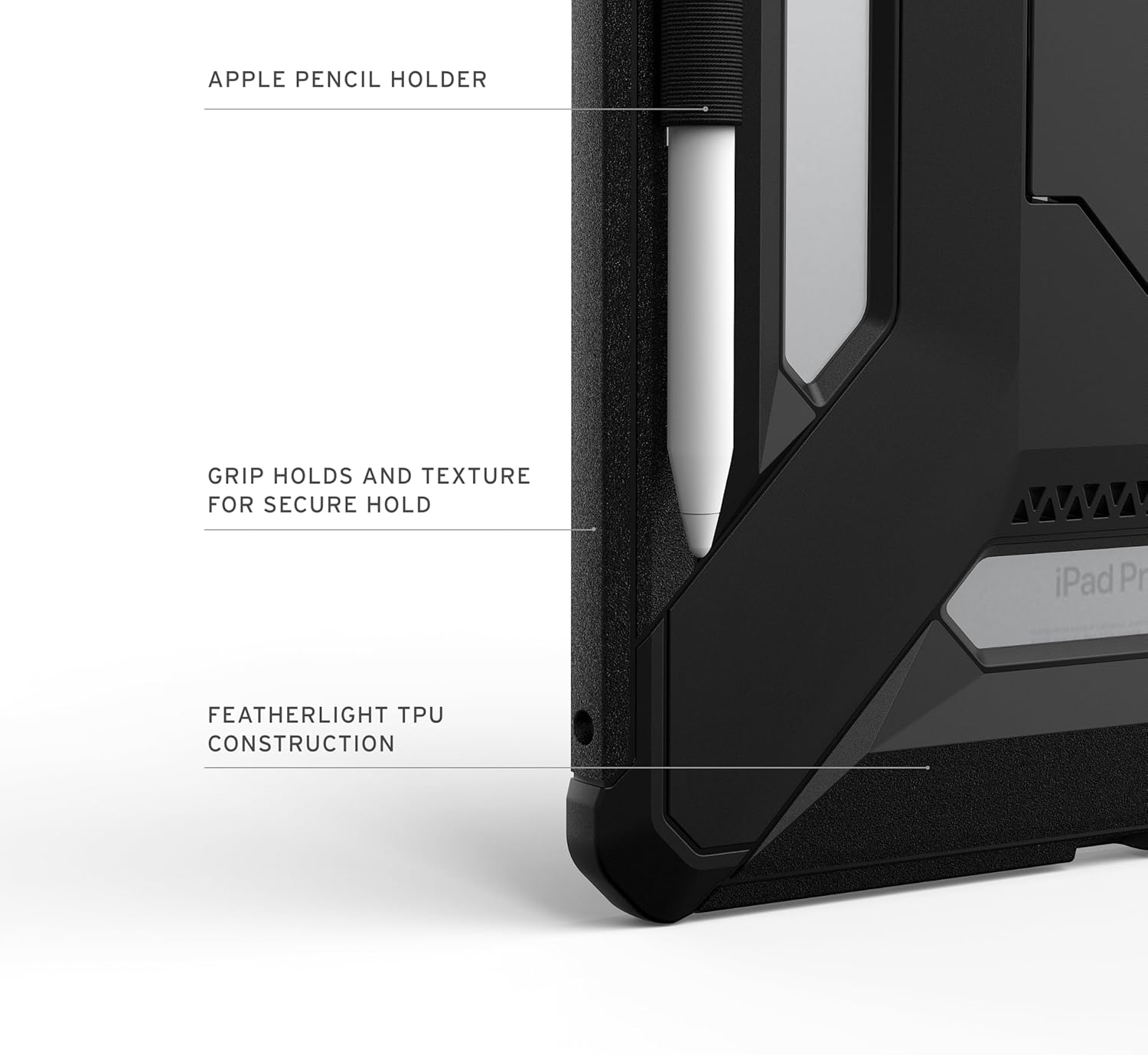UAG Scout+ Apple iPad Pro 11 (2024/2025) Hoes met Standaard Zwart afbeelding 4
