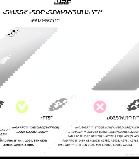 UAG Scout+ Apple iPad Pro 11 (2024/2025) Hoes met Standaard Zwart afbeelding 6