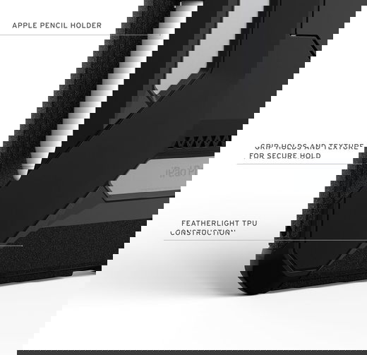 UAG Scout+ Apple iPad Pro 13 (2024/2025) Hoes met Standaard Zwart afbeelding 3