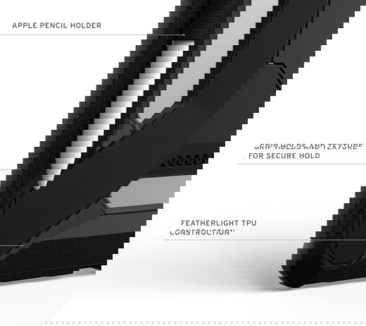 UAG Scout+ Apple iPad Air 11 (2024/2025) Hoes met Standaard Zwart afbeelding 4