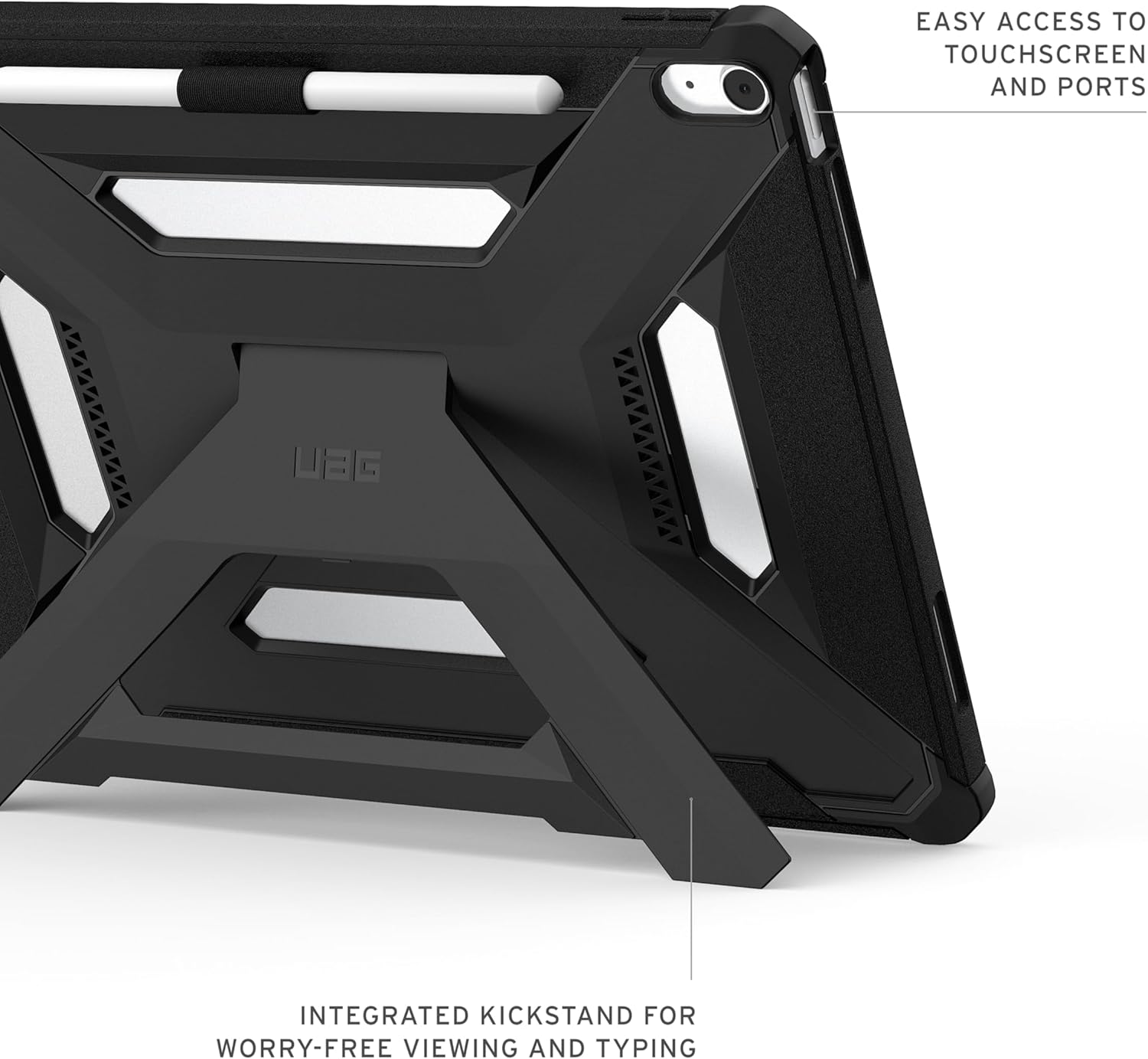 UAG Scout+ Apple iPad Air 13 (2024/2025) Hoes met Standaard Zwart afbeelding 6