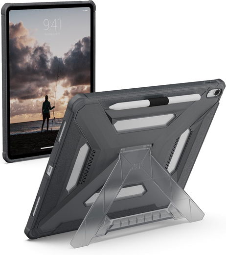UAG Scout+ Apple iPad Air 13 (2024/2025) Hoes met Standaard Grijs afbeelding 1
