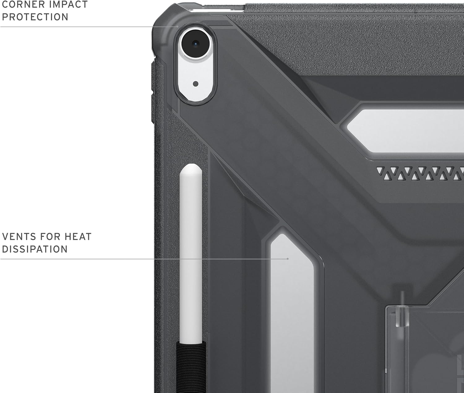 UAG Scout+ Apple iPad Air 13 (2024/2025) Hoes met Standaard Grijs afbeelding 5
