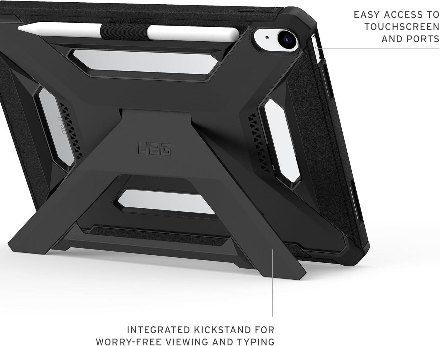 UAG Scout+ Apple  iPad 11 (2025) Hoes met Standaard Zwart afbeelding 6