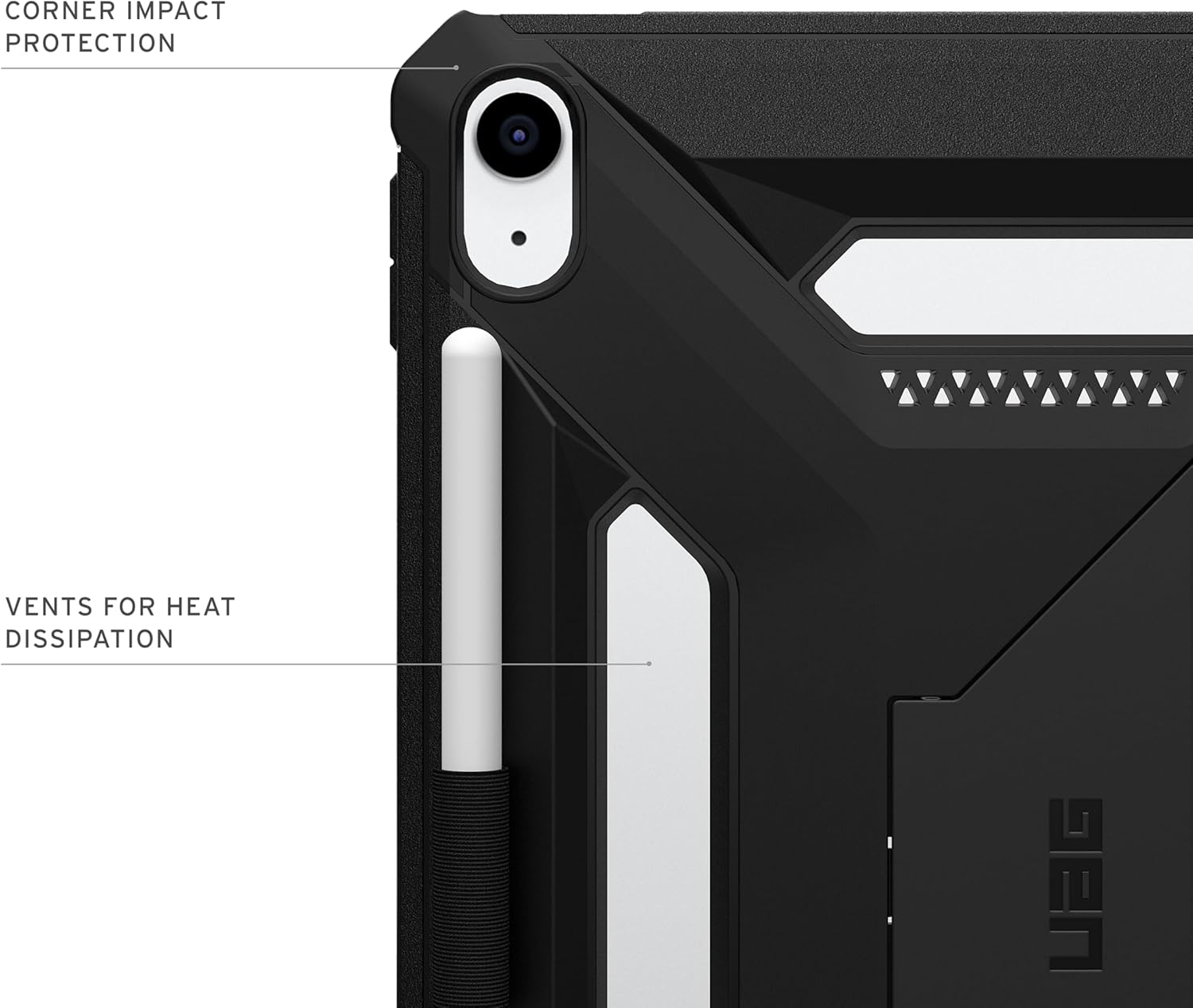 UAG Scout+ Apple  iPad 11 (2025) Hoes met Standaard Zwart afbeelding 5