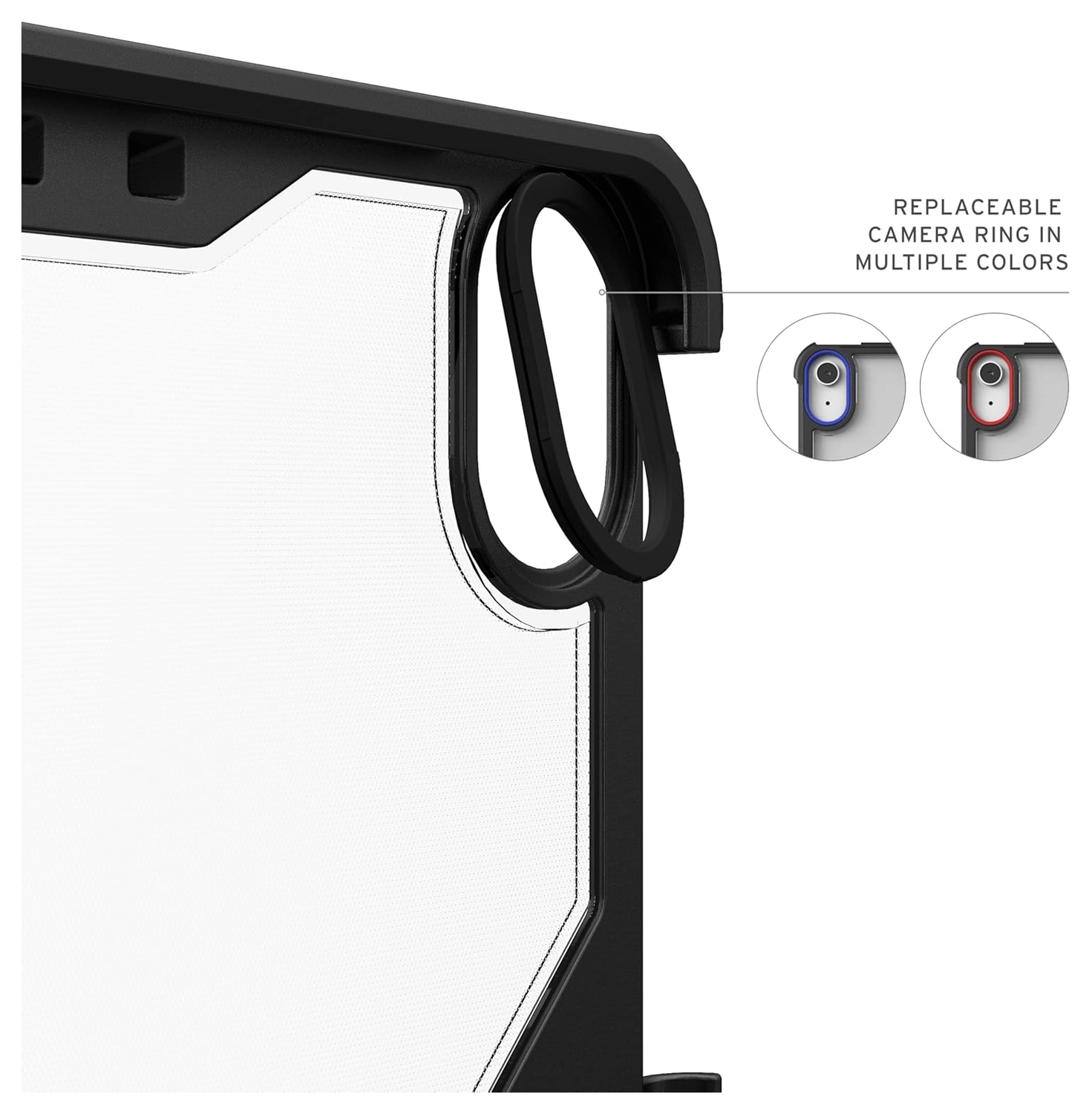 UAG Plyo LT iPad Air 13 (2024/2025) Hoes Book Case Transparant Zwart afbeelding 5