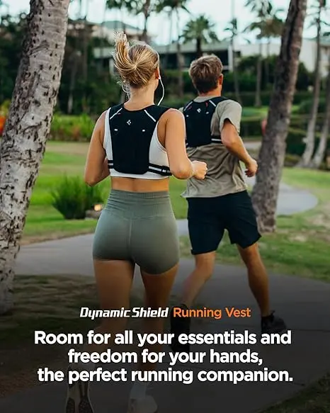Spigen Dynamic Shield Running Vest Hardloopvest M‑L Zwart afbeelding 3