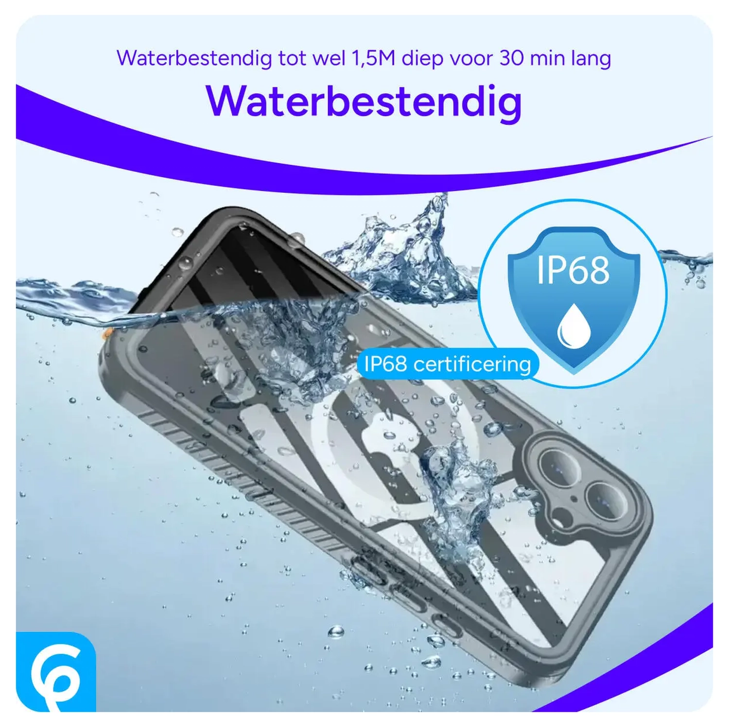 SBG Outdoor Case Google Pixel 10 Pro Waterdicht met MagSafe / Qi2 Zwart afbeelding 4