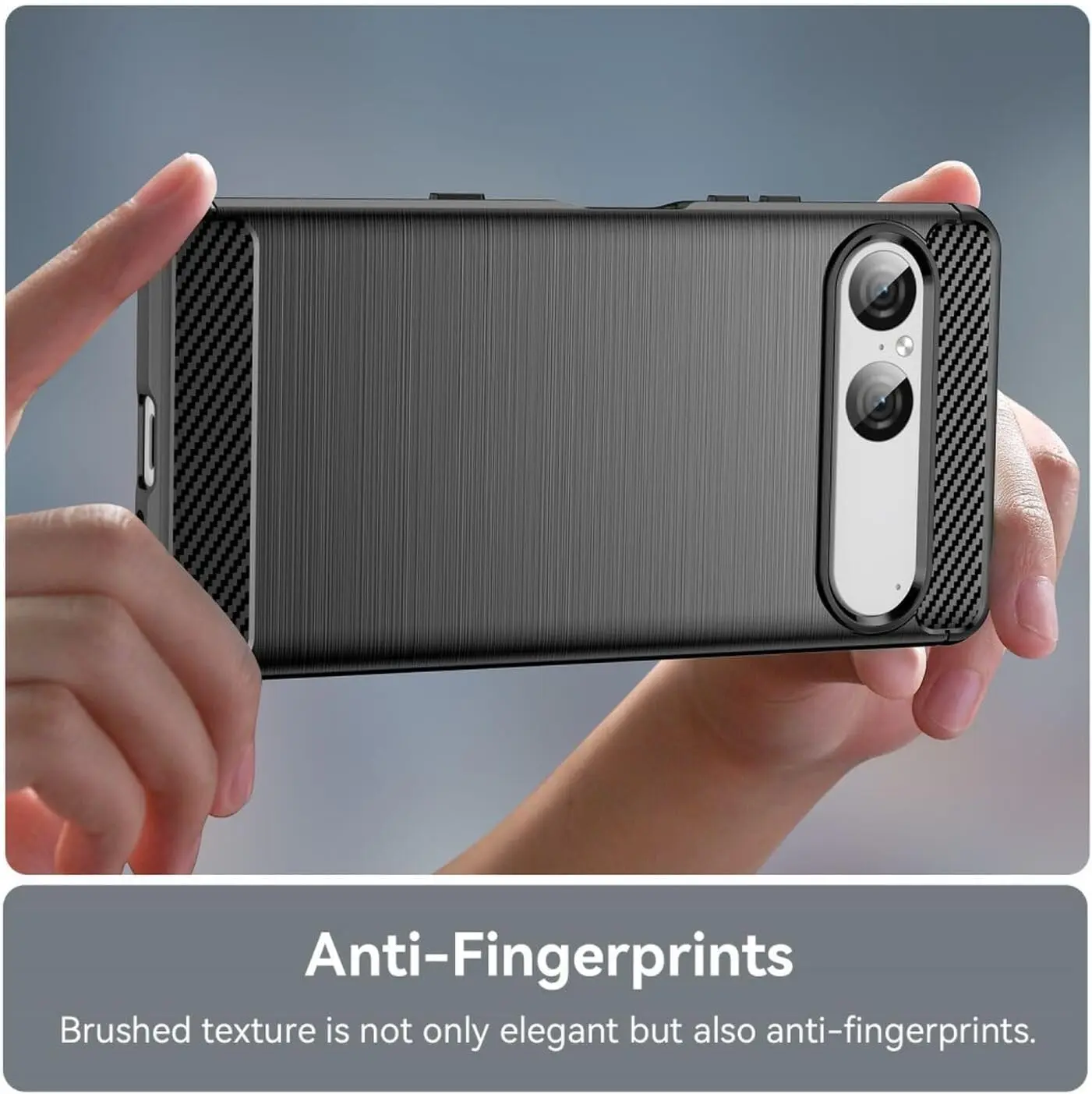 Sony Xperia 10 Vll Hoesje Geborsteld TPU Flexibele Back Cover Zwart afbeelding 9