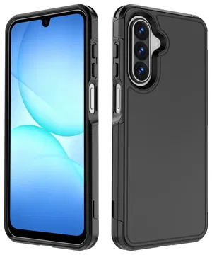 Samsung Galaxy A17 Hoesje Dual-Layer Hybride Back Cover met MagSafe / Qi2 Zwart