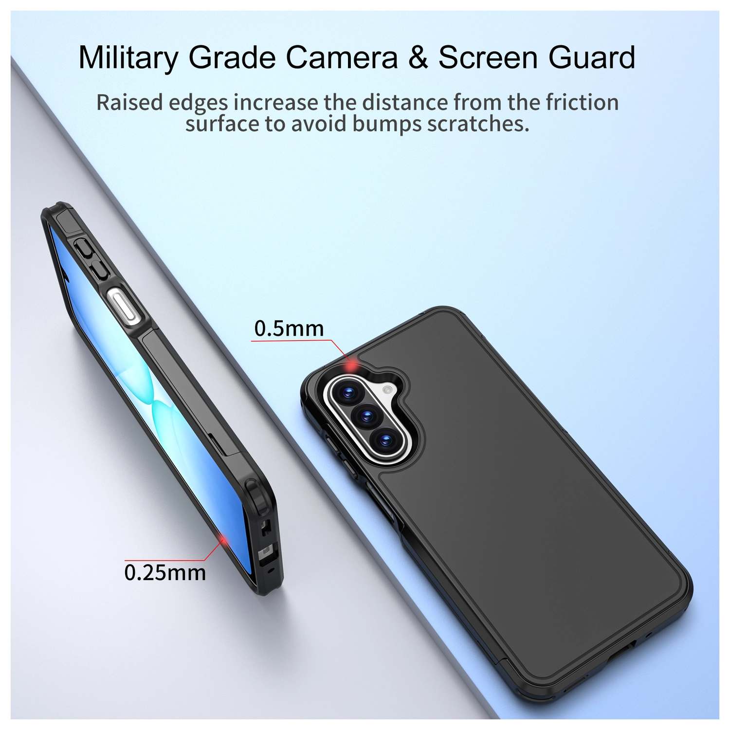 Samsung Galaxy A17 Hoesje Dual-Layer Hybride Back Cover met MagSafe / Qi2 Zwart afbeelding 4