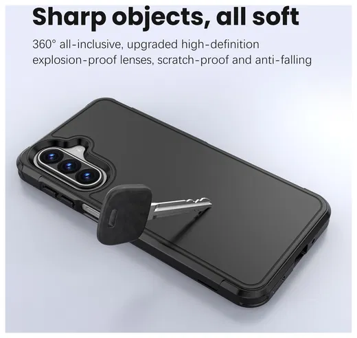 Samsung Galaxy A17 Hoesje Dual-Layer Hybride Back Cover met MagSafe / Qi2 Zwart afbeelding 5