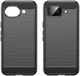 Google Pixel 10a Hoesje Geborsteld TPU Flexibele Back Cover Zwart afbeelding 2
