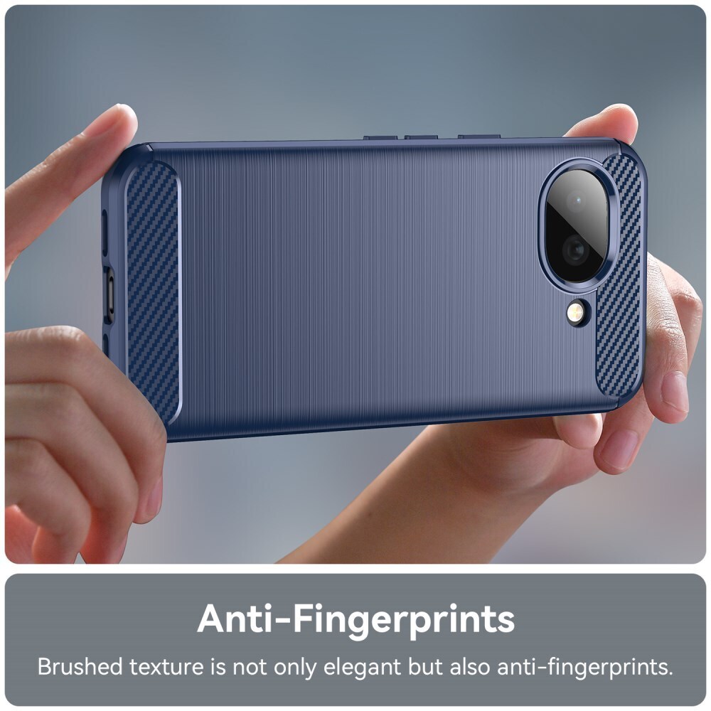 Google Pixel 10a Hoesje Geborsteld TPU Flexibele Back Cover Blauw afbeelding 7