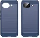 Google Pixel 10a Hoesje Geborsteld TPU Flexibele Back Cover Blauw afbeelding 2