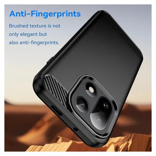 OnePlus 15 Hoesje Geborsteld TPU Flexibele Back Cover Zwart afbeelding 4