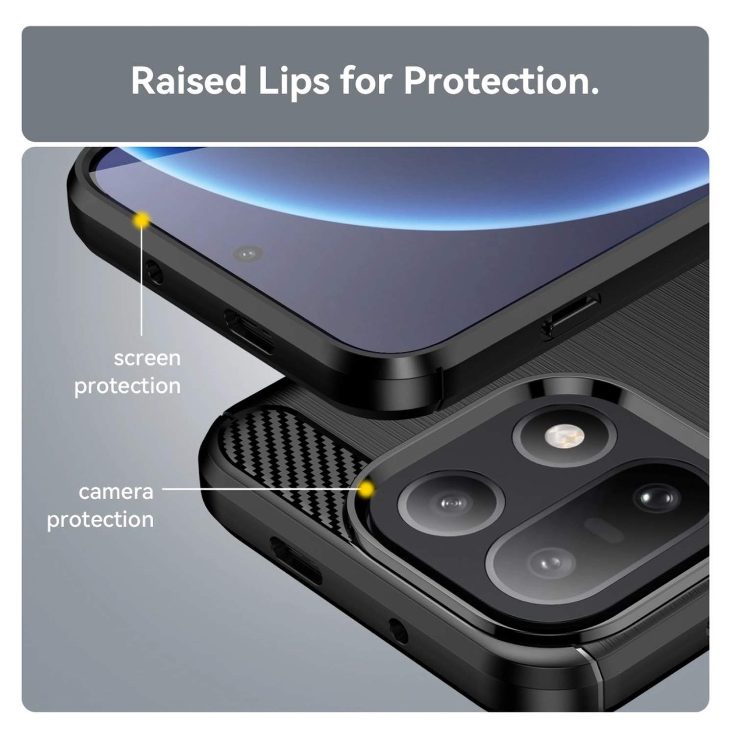 OnePlus 15 Hoesje Geborsteld TPU Flexibele Back Cover Zwart afbeelding 7