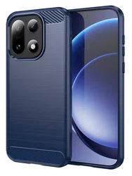 OnePlus 15 Hoesje Geborsteld TPU Flexibele Back Cover Blauw afbeelding