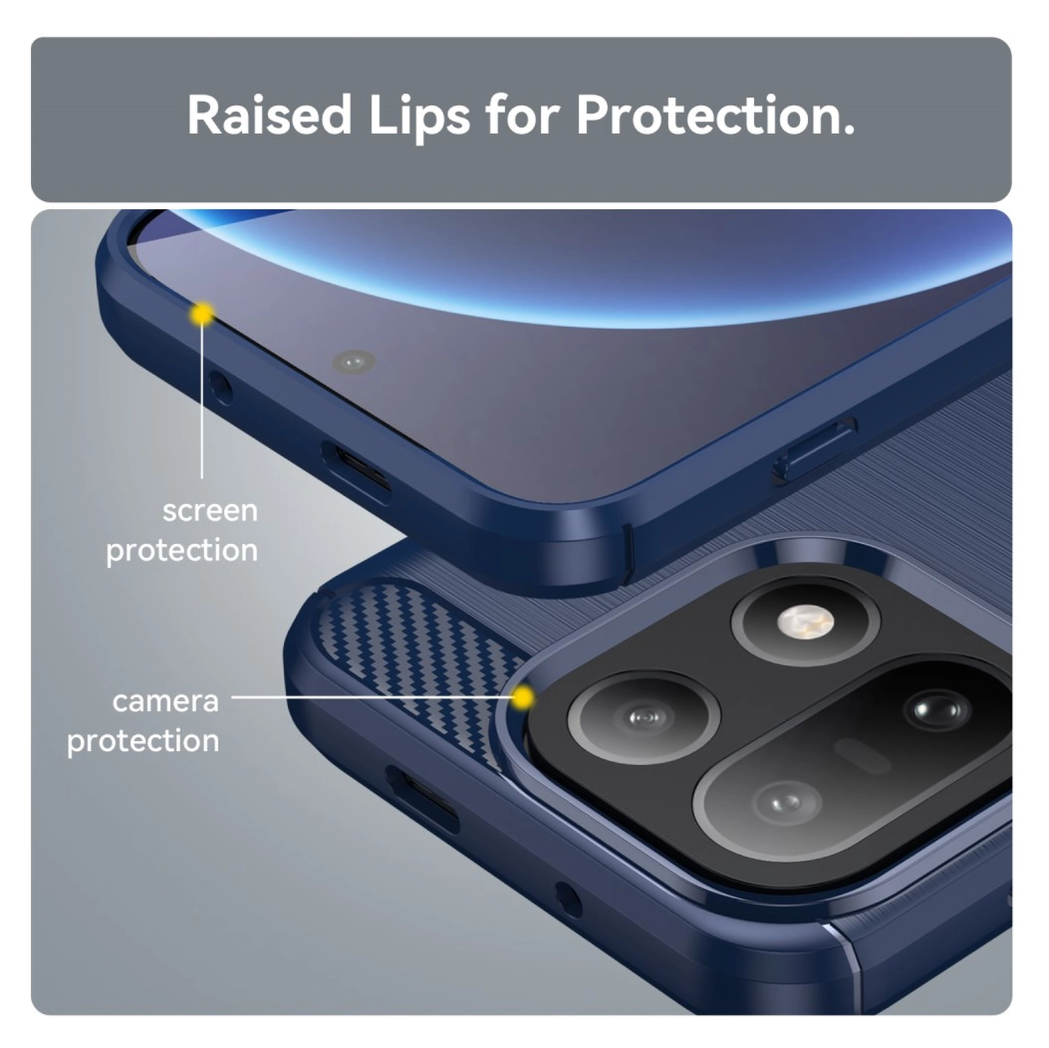 OnePlus 15 Hoesje Geborsteld TPU Flexibele Back Cover Blauw afbeelding 7