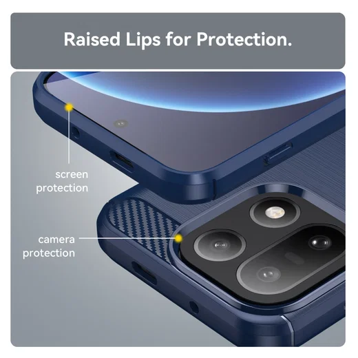 OnePlus 15 Hoesje Geborsteld TPU Flexibele Back Cover Blauw afbeelding 7