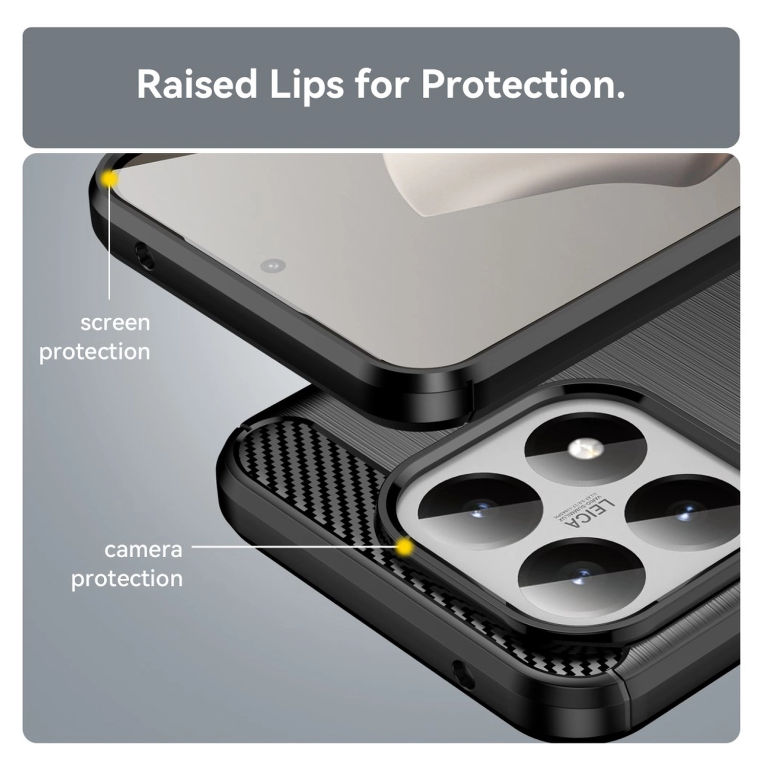 Xiaomi 15T Hoesje Geborsteld TPU Flexibele Back Cover Zwart afbeelding 9