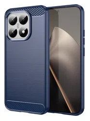 Xiaomi 15T Hoesje Geborsteld TPU Flexibele Back Cover Blauw afbeelding