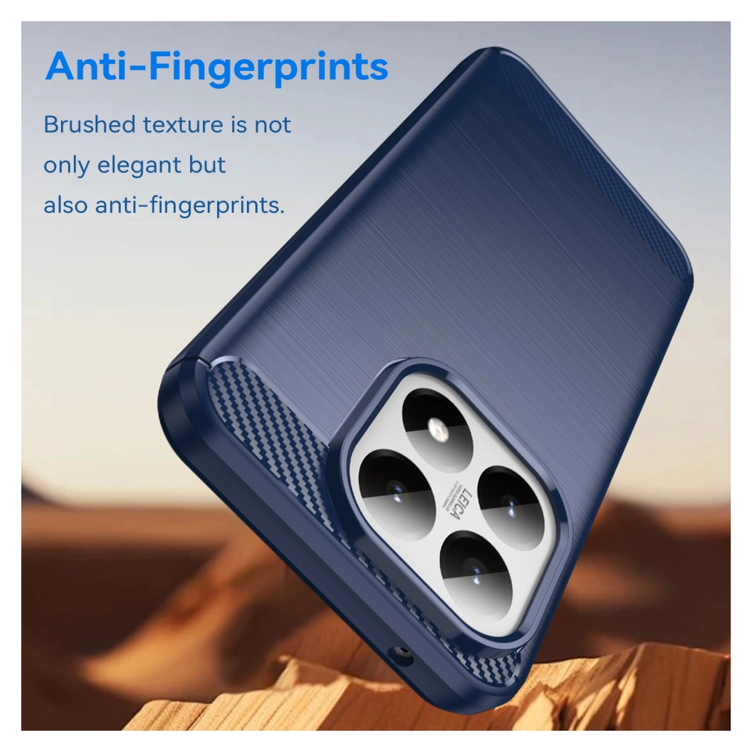 Xiaomi 15T Hoesje Geborsteld TPU Flexibele Back Cover Blauw afbeelding 2