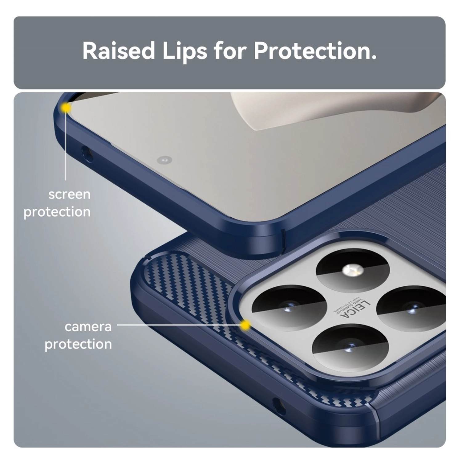 Xiaomi 15T Hoesje Geborsteld TPU Flexibele Back Cover Blauw afbeelding 6