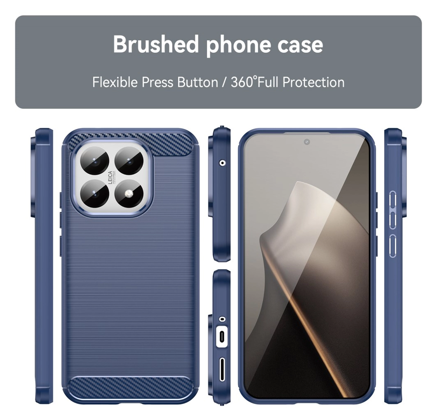 Xiaomi 15T Hoesje Geborsteld TPU Flexibele Back Cover Blauw afbeelding 9