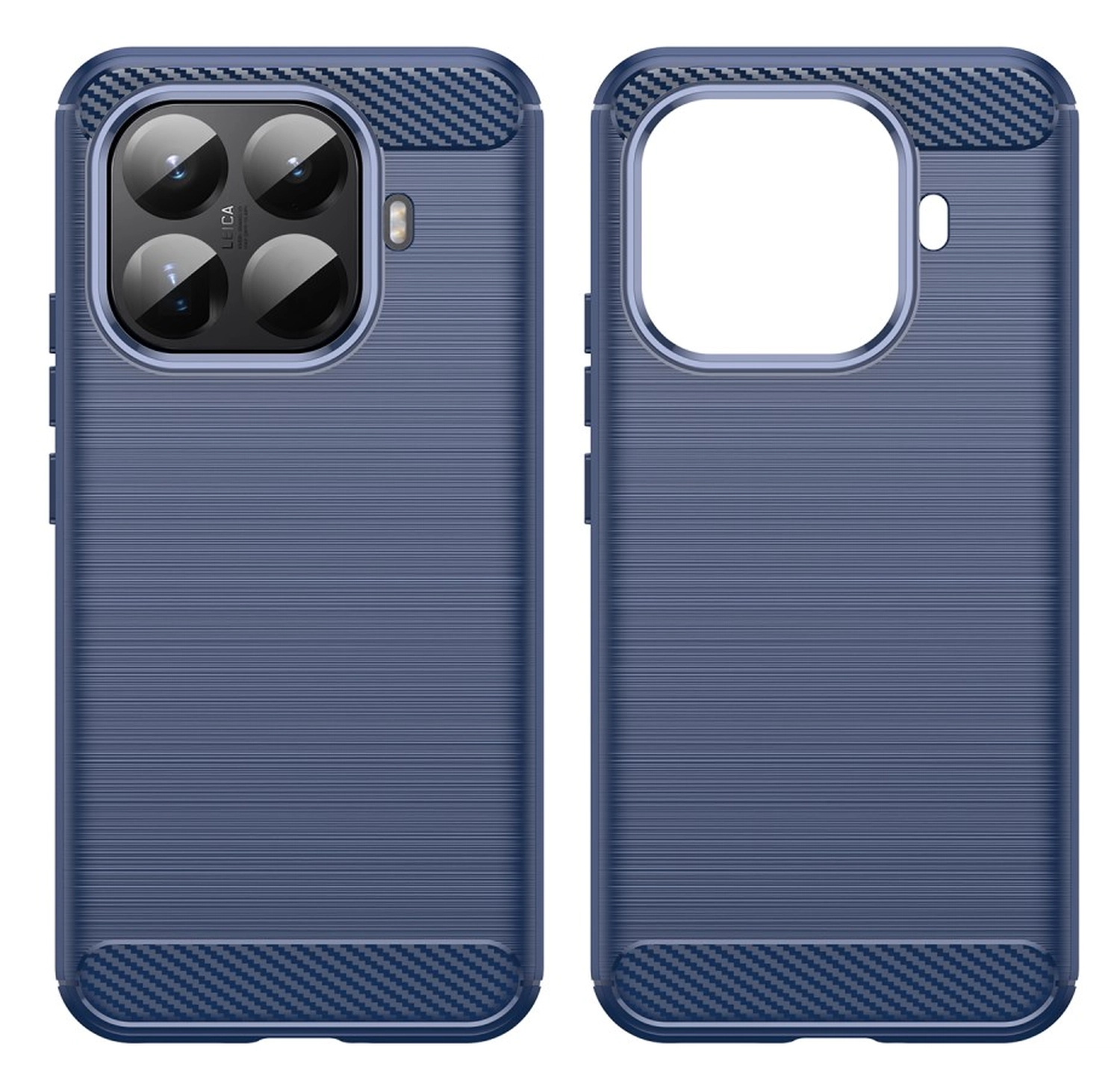 Xiaomi 15T Pro Hoesje Geborsteld TPU Flexibele Back Cover Blauw afbeelding 2