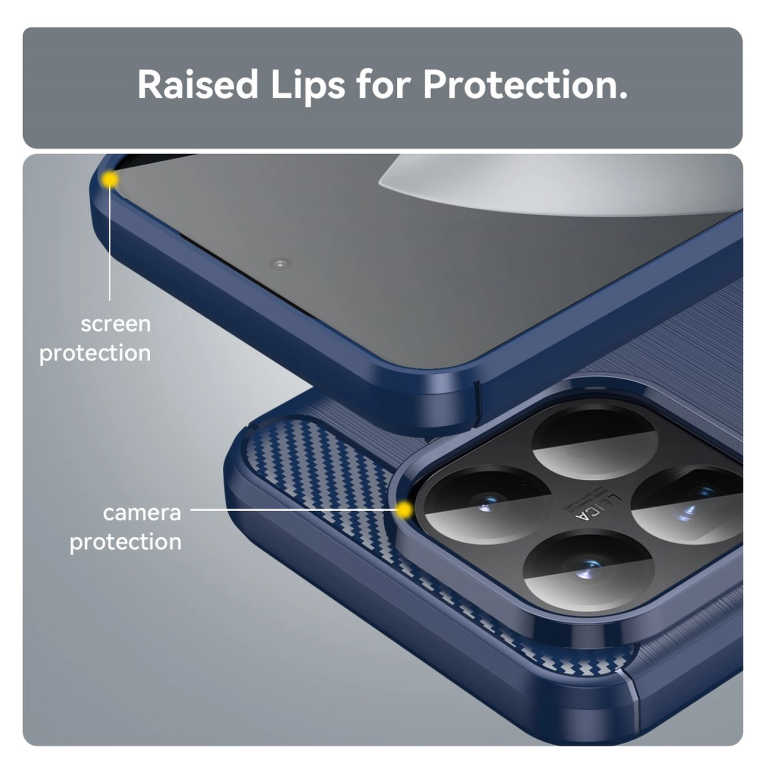 Xiaomi 15T Pro Hoesje Geborsteld TPU Flexibele Back Cover Blauw afbeelding 7