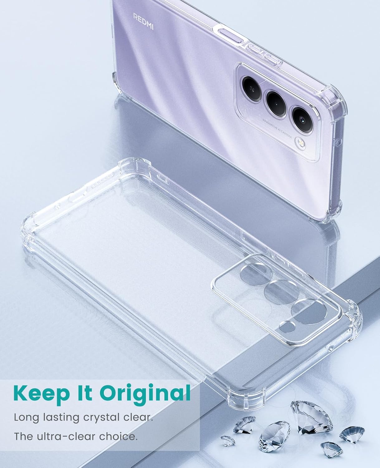 Xiaomi Redmi 15 (4G) Hoesje Schokbestendig en Dun TPU Back Cover Transparant afbeelding 4