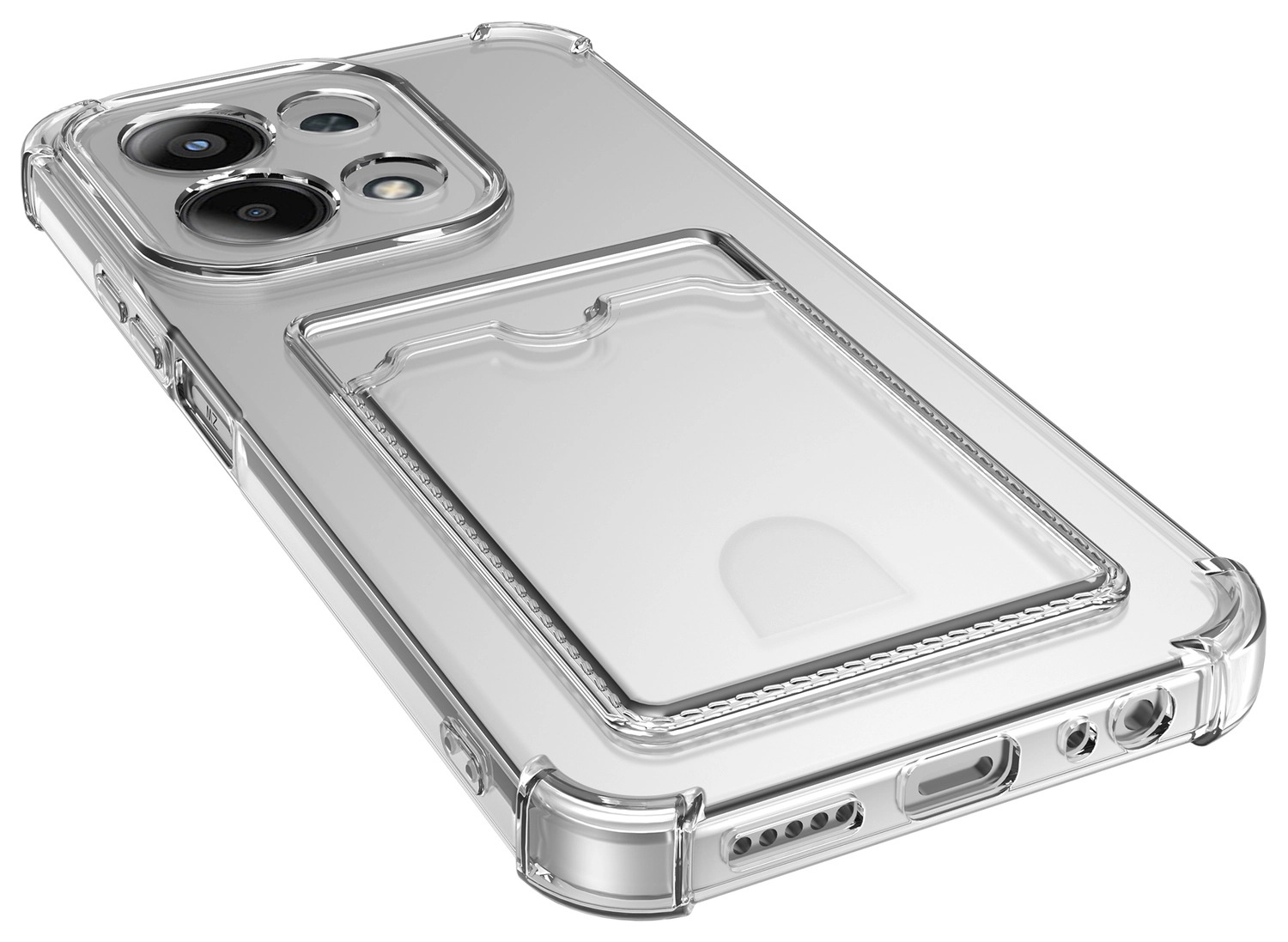 Xiaomi Redmi 15 (4G) Hoesje Dun TPU met Pasjeshouder Back Cover Transparant afbeelding 5