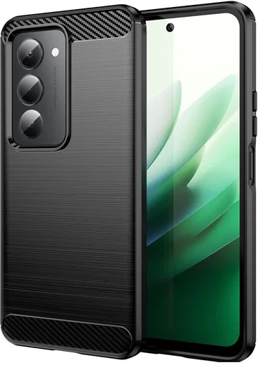Xiaomi Redmi 15 (4G) Hoesje Geborsteld TPU Flexibele Back Cover Zwart afbeelding 1