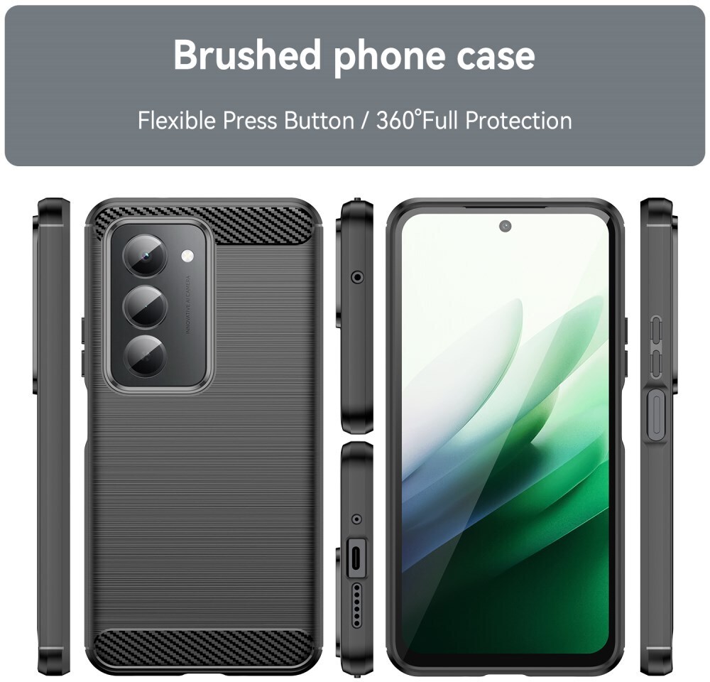 Xiaomi Redmi 15 (4G) Hoesje Geborsteld TPU Flexibele Back Cover Zwart afbeelding 8