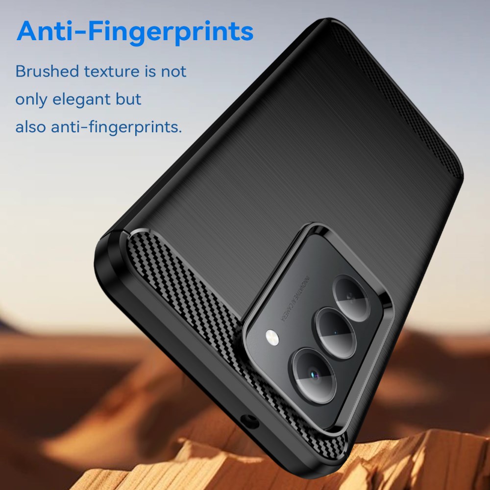 Xiaomi Redmi 15 (4G) Hoesje Geborsteld TPU Flexibele Back Cover Zwart afbeelding 2