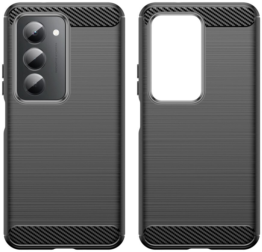 Xiaomi Redmi 15 (4G) Hoesje Geborsteld TPU Flexibele Back Cover Zwart afbeelding 5